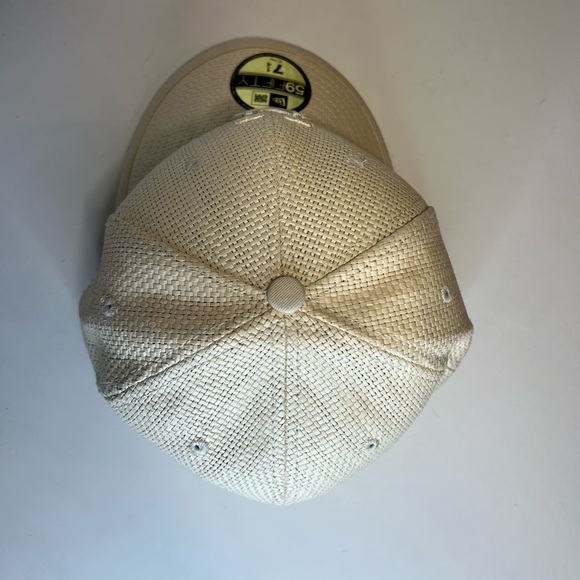 NY Mets New Era 59Fifty Paper Straw BB Cap - Picture 4 of 9